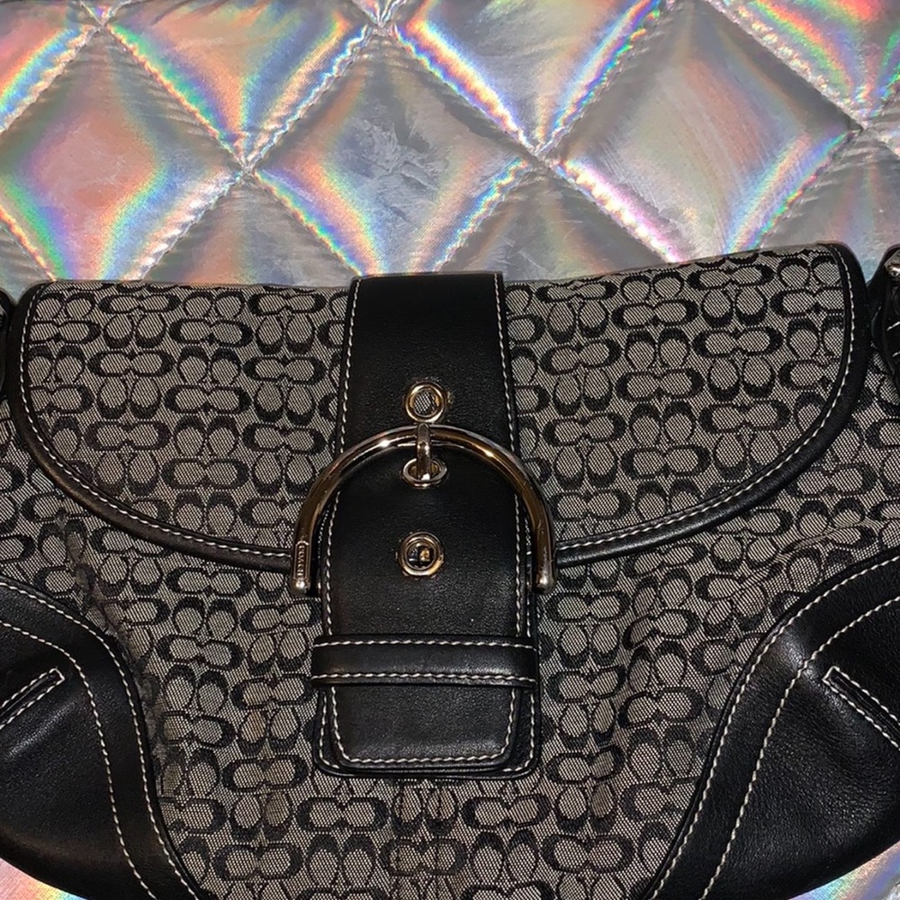 Vintage Coach saddle bag 100% authentic
